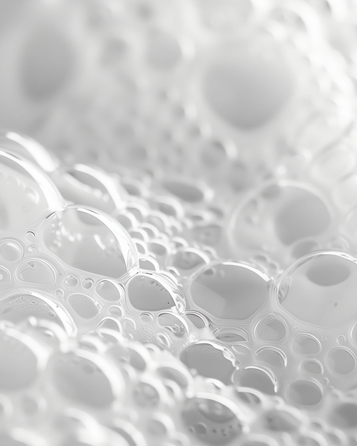 Purifying foam cleaner with 1% succinic acid