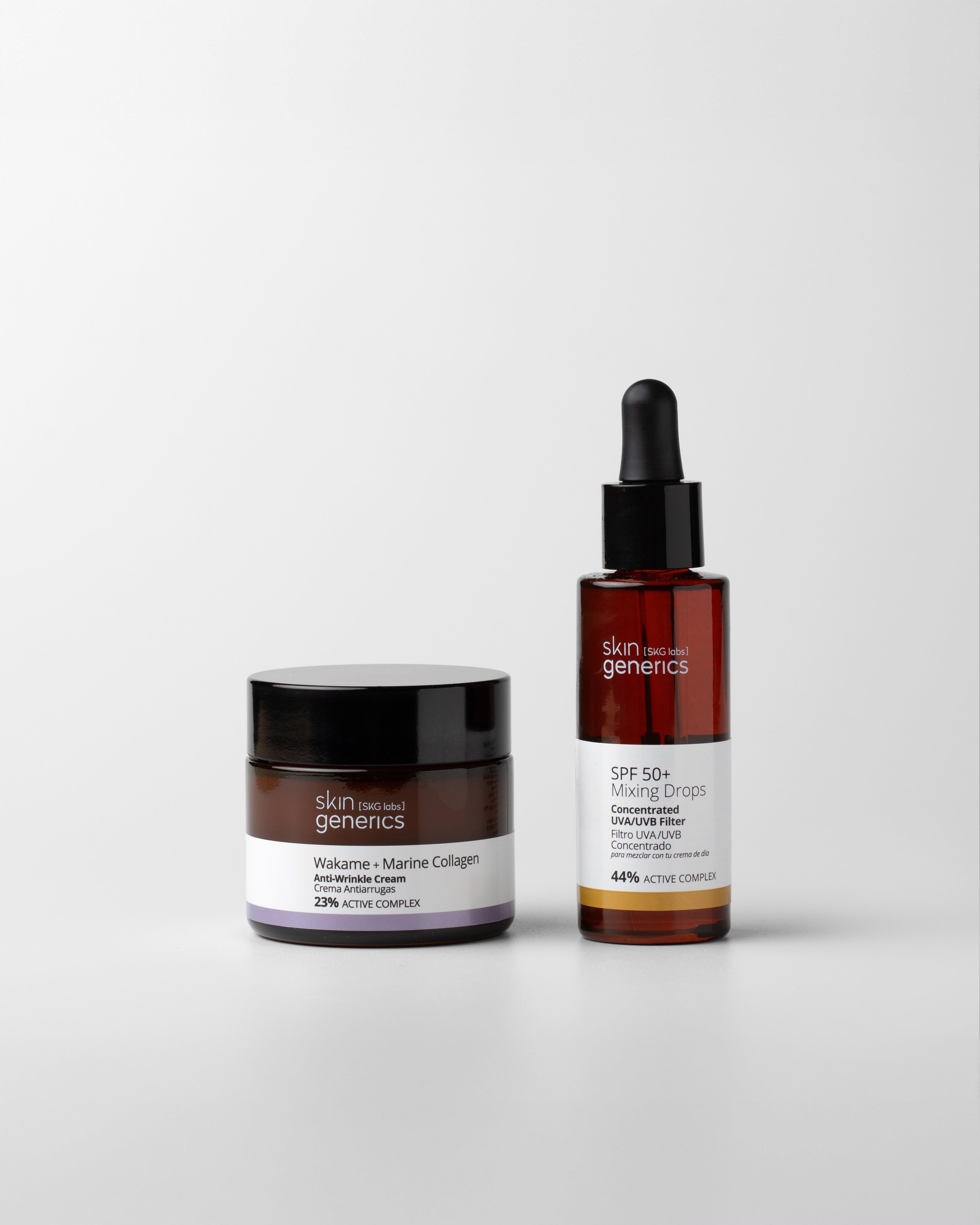 Anti -aging routine with wakame and sun protection