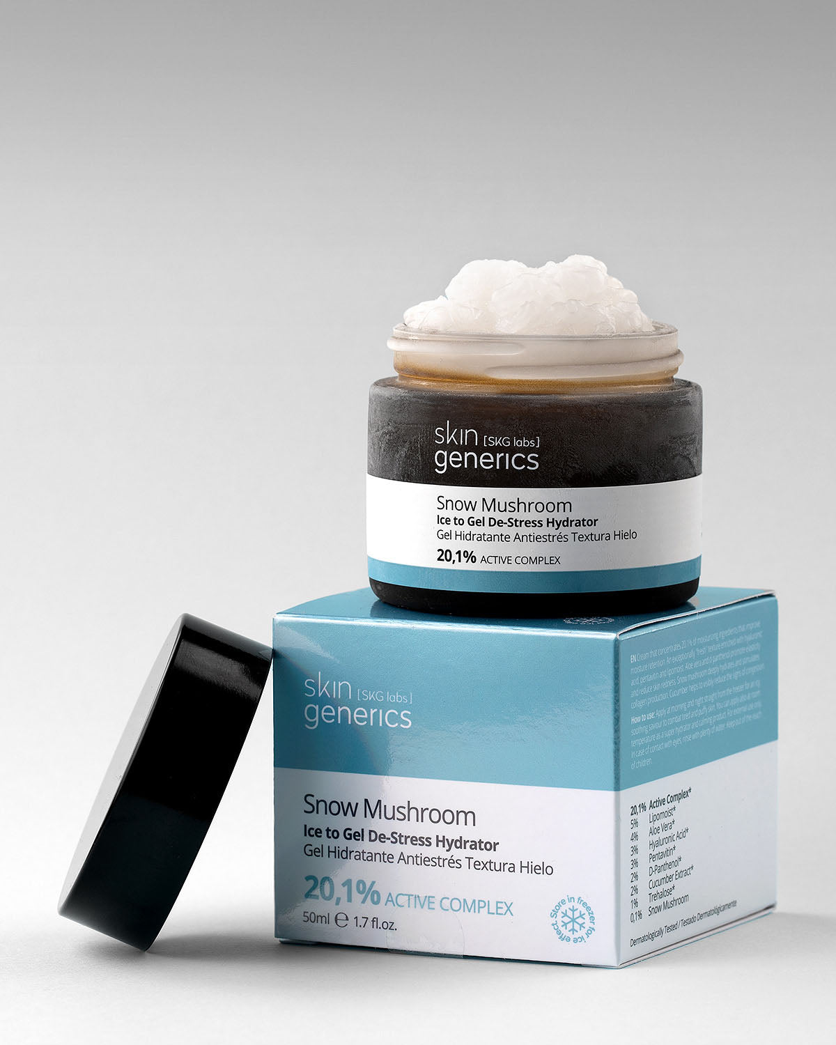 Crema Hidratante Doble Textura (gel-hielo) con Snow Mushroom
